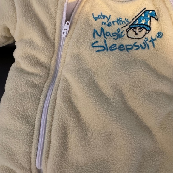 Baby Merlin’s Magic Sleep Suit Yellow Large 6-9 Mos 18-21 Lbs Transition Swaddle - Picture 4 of 8